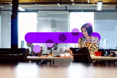 woman in a boardroom at work